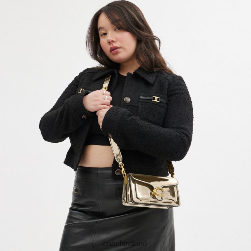 Coach Women TABBY SHOULDER BAG 20 IN SILVER METALLIC B4/Gold 80N2R2108