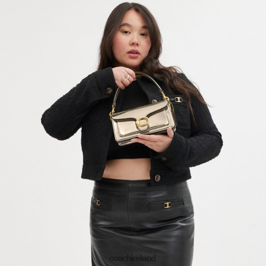 Coach Women TABBY SHOULDER BAG 20 IN SILVER METALLIC B4/Gold 80N2R2108