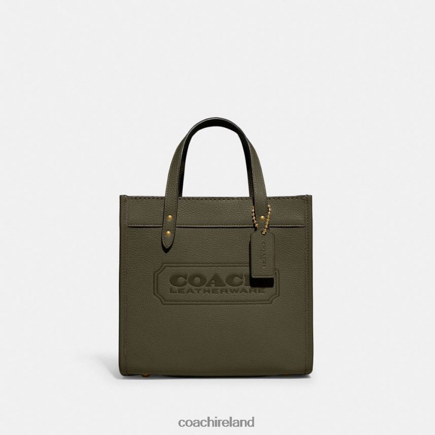 Coach Women FIELD TOTE 22 B4/Army Green 80N2R2298