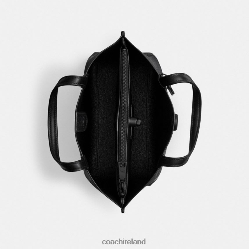 Coach Women WILLOW TOTE 24 IN SIGNATURE CANVAS MW/Charcoal/Black 80N2R2285