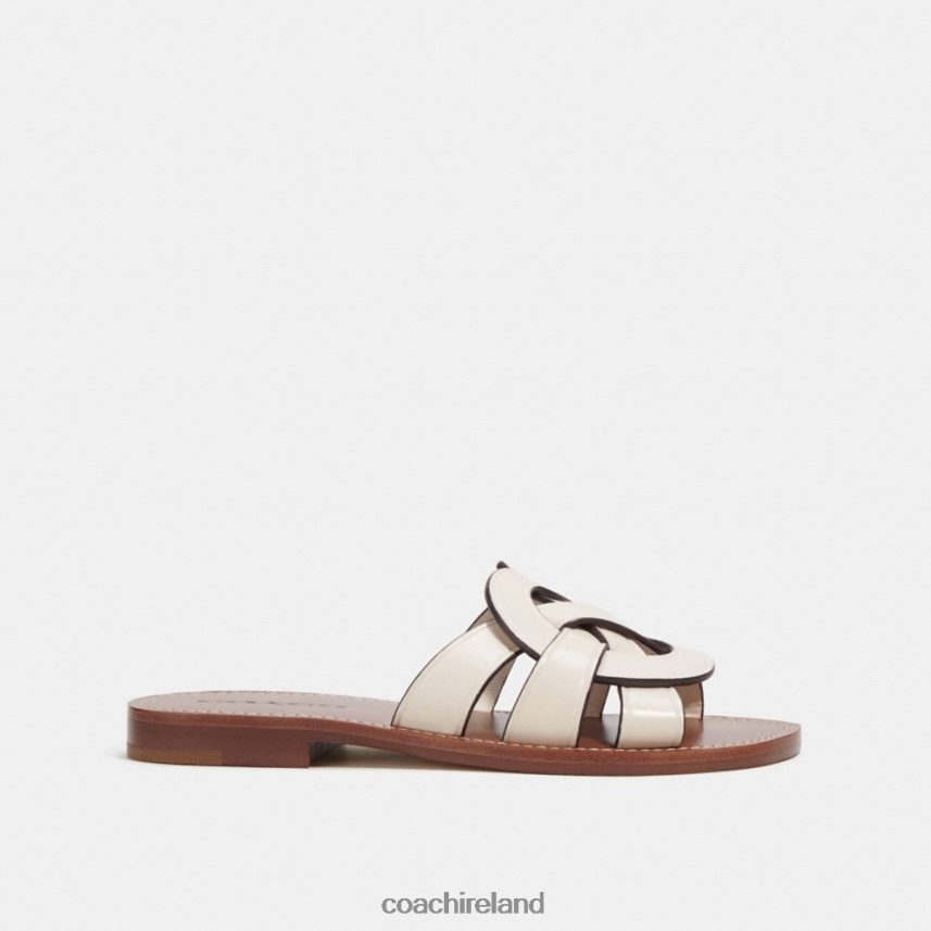 Coach Women ISSA SANDAL Chalk 80N2R2399