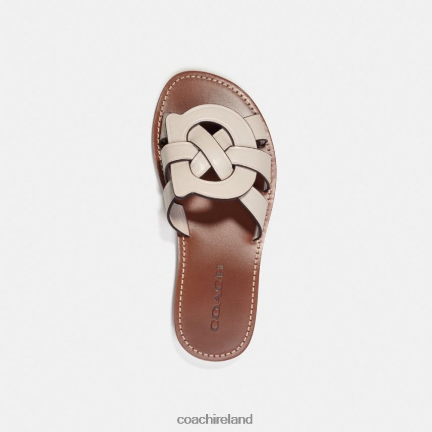 Coach Women ISSA SANDAL Chalk 80N2R2399