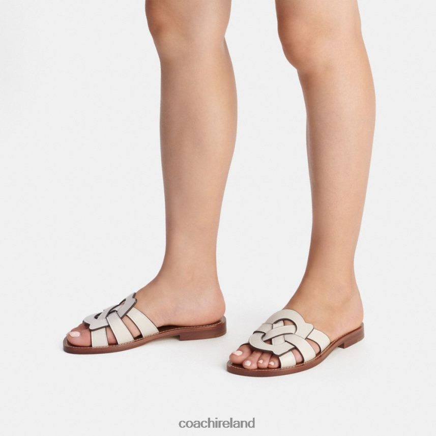 Coach Women ISSA SANDAL Chalk 80N2R2399