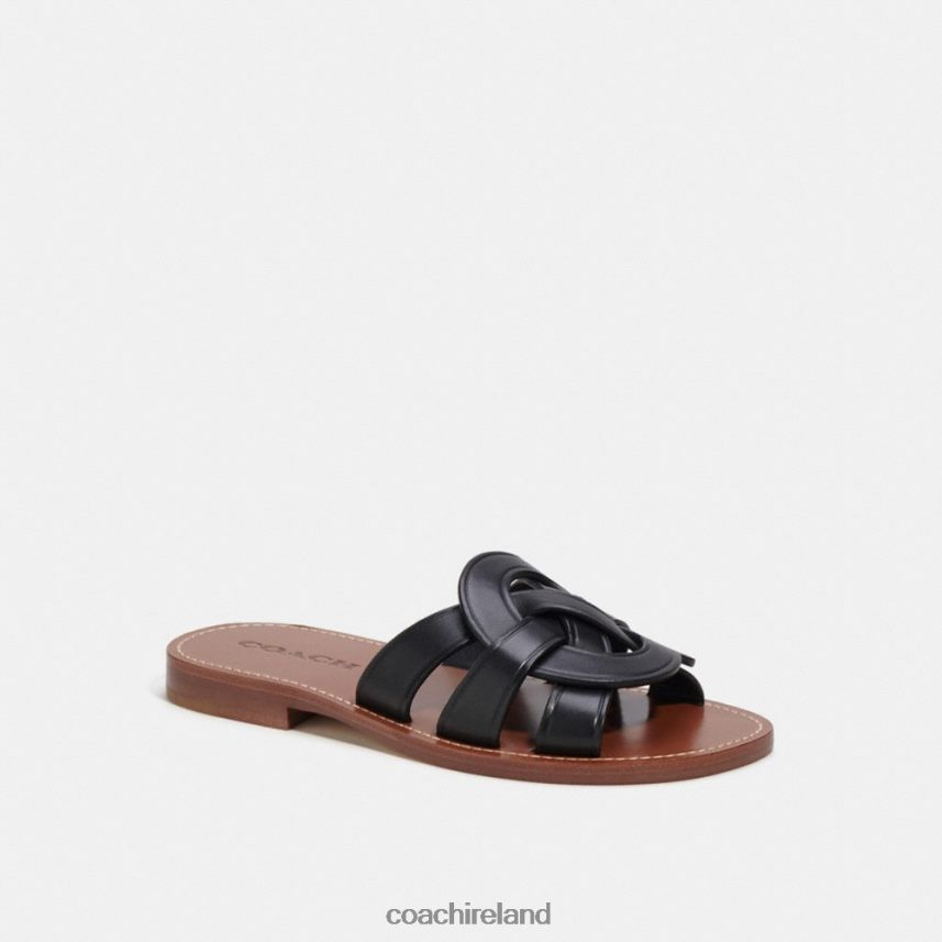 Coach Women ISSA SANDAL Black 80N2R2426