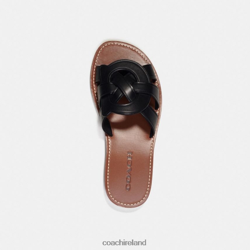 Coach Women ISSA SANDAL Black 80N2R2426