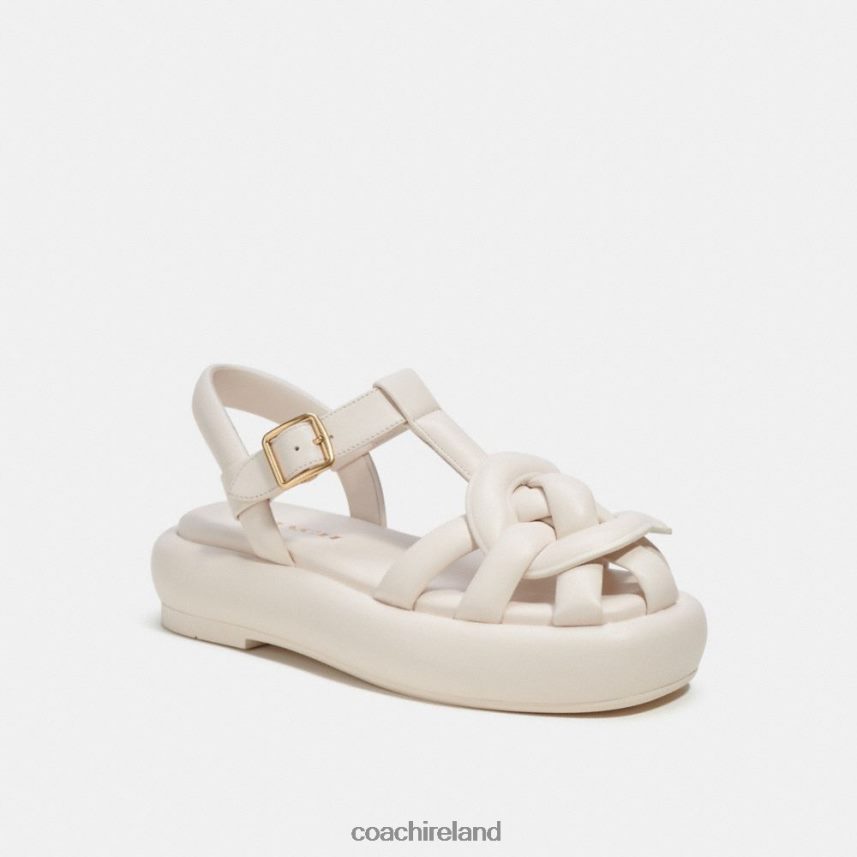 Coach Women PENNEY SANDAL Chalk 80N2R2425