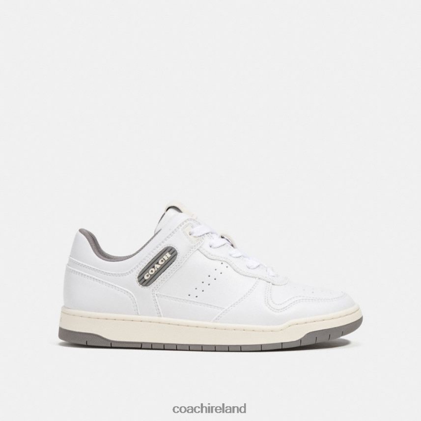 Coach Women C201 LOW TOP SNEAKER Heather Grey/Optic White 80N2R2406