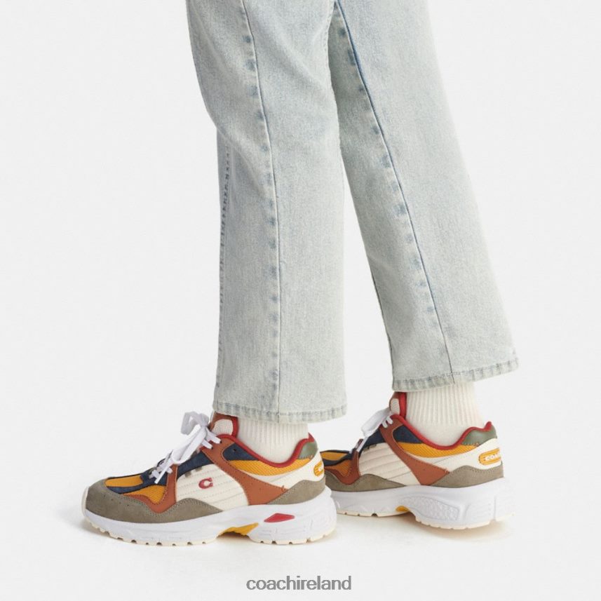 Coach Women C301 SNEAKER Green/Buttercup 80N2R2404