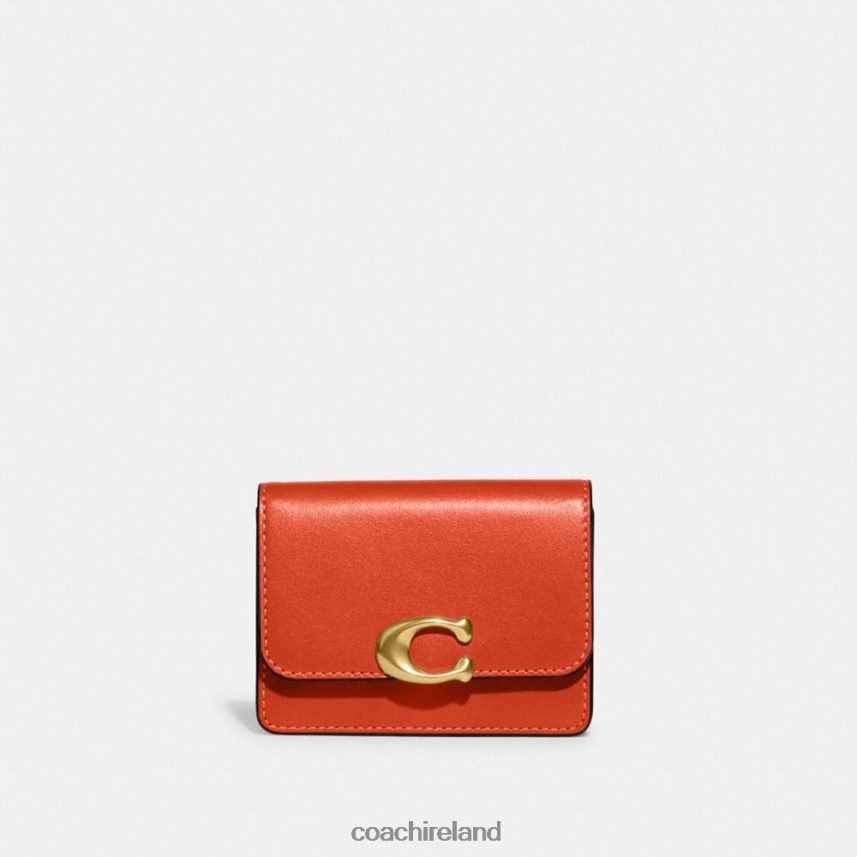 Coach Women BANDIT CARD CASE B4/SUN ORANGE 80N2R2384