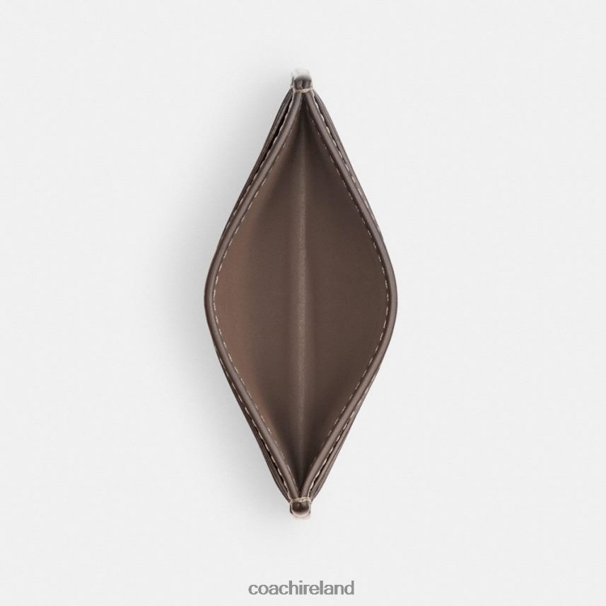 Coach Women CARD CASE B4/DARK STONE 80N2R2380