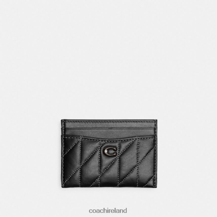 Coach Women CARD CASE WITH PILLOW QUILTING V5/Black 80N2R2374