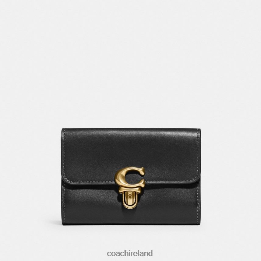 Coach Women STUDIO MEDIUM WALLET B4/BLACK 80N2R2341
