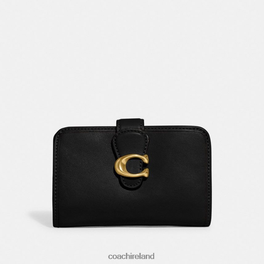 Coach Women TABBY MEDIUM WALLET B4/BLACK 80N2R2340