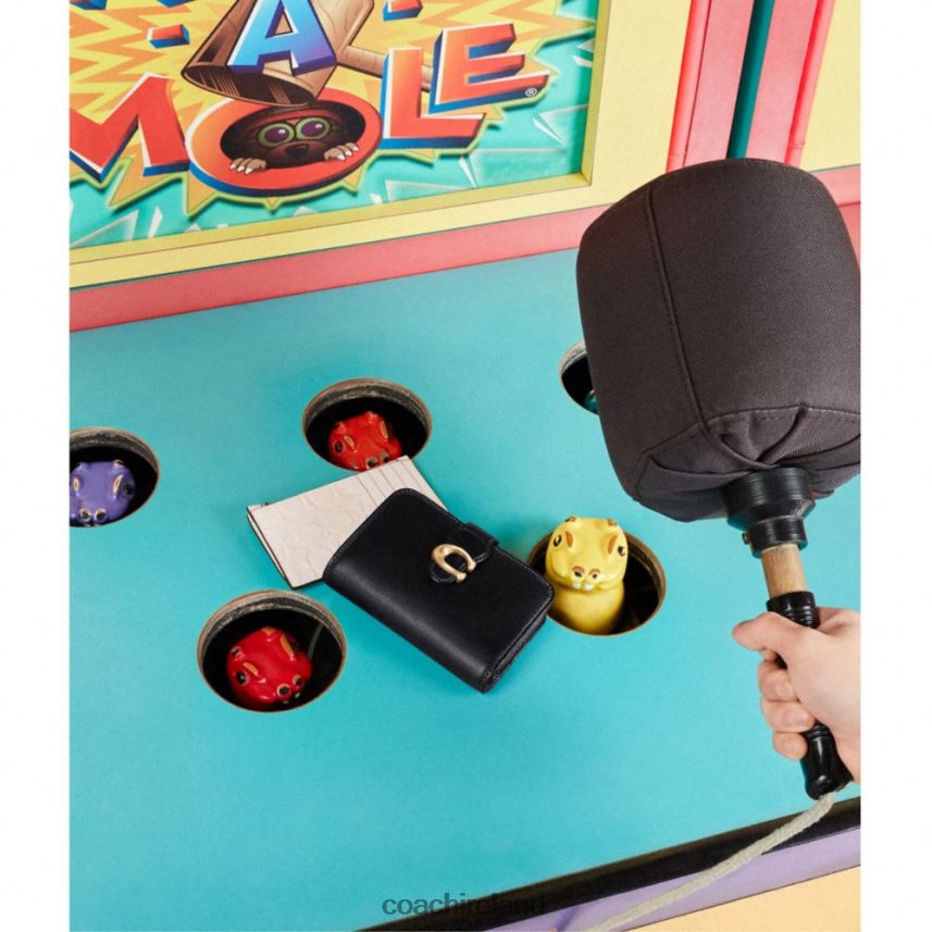 Coach Women TABBY MEDIUM WALLET B4/BLACK 80N2R2340