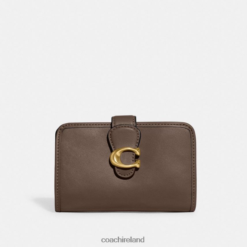 Coach Women TABBY MEDIUM WALLET B4/DARK STONE 80N2R2338