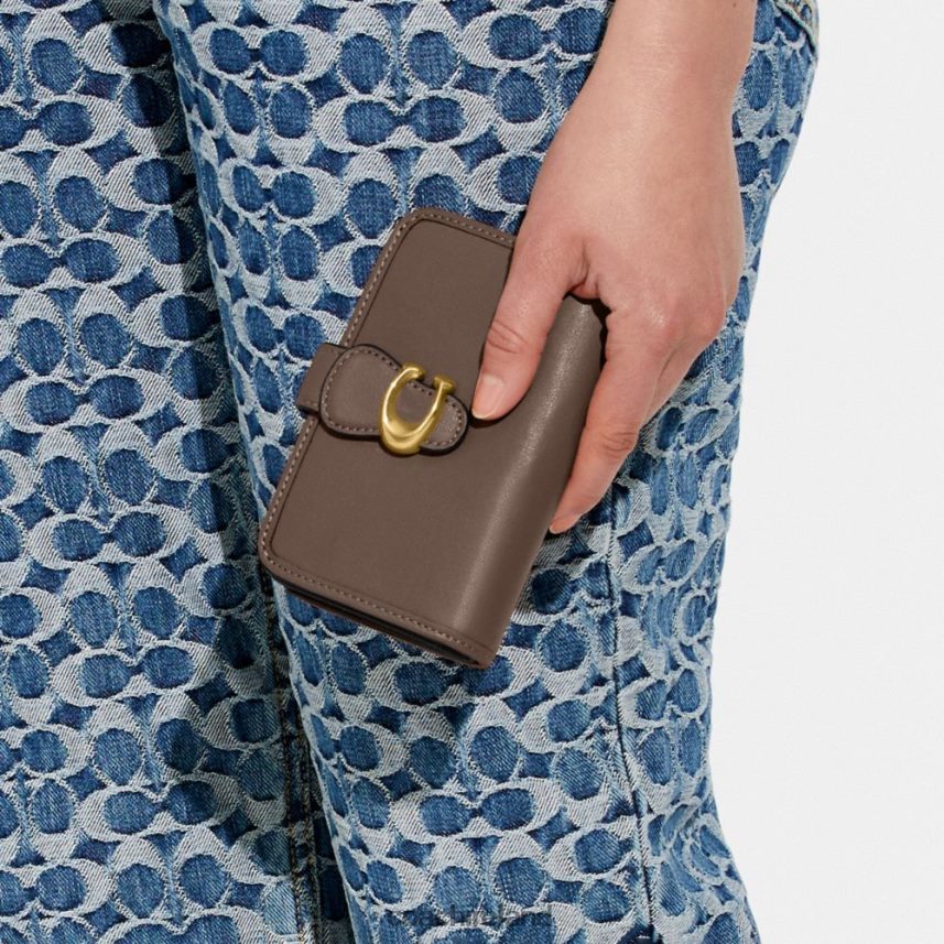 Coach Women TABBY MEDIUM WALLET B4/DARK STONE 80N2R2338