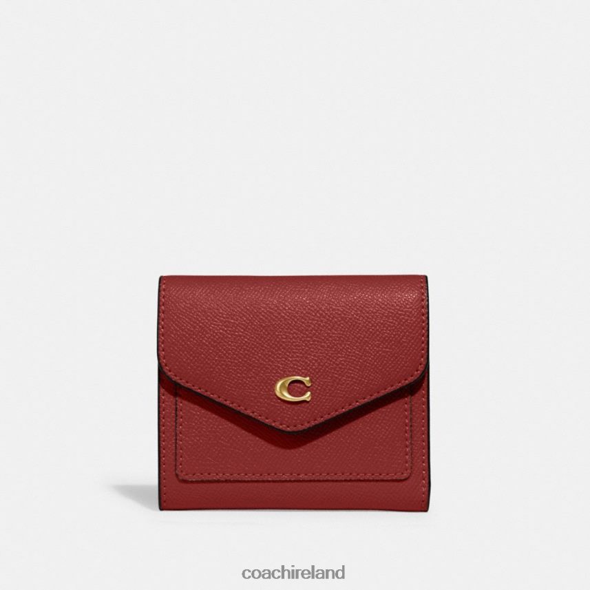 Coach Women WYN SMALL WALLET B4/Enamel Red 80N2R2356